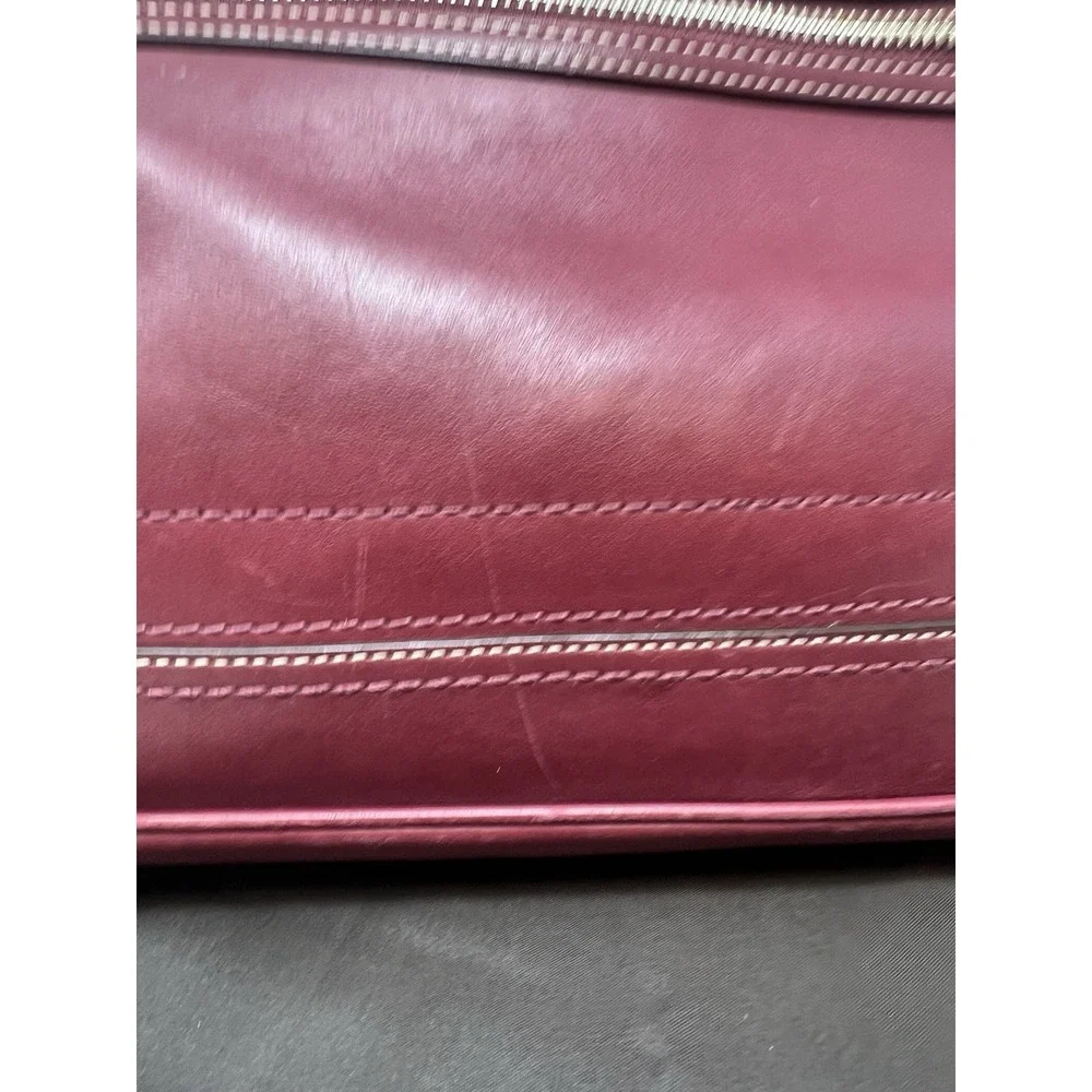 Coach MEDIUM F12602 Vintage Burgundy Y2K Soho Hampton Leather Satchel